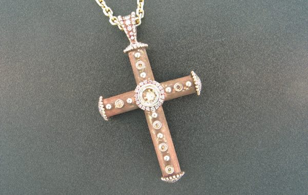 Copper Cross & Igoe Pendant